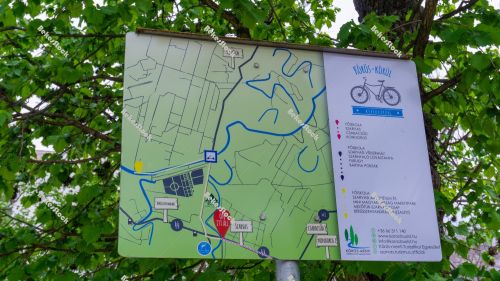 Information board - Cycling routes in Szarvas (`Körös-Körül Information board - Cycling routes in Szarvas (`Körös-Körül