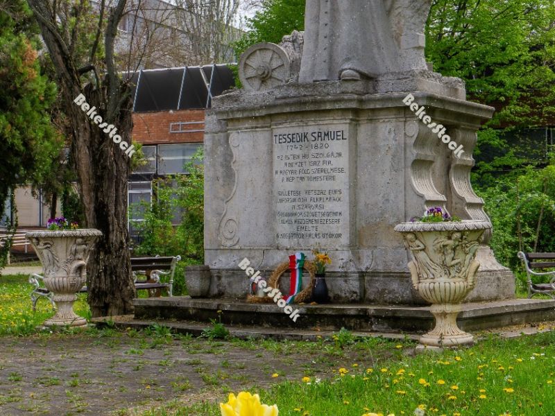 Statue of Tessedik (`Tessedik szobor`). Szarvas, Bekes County, H Statue of Tessedik (`Tessedik szobor`). Szarvas, Bekes County, H