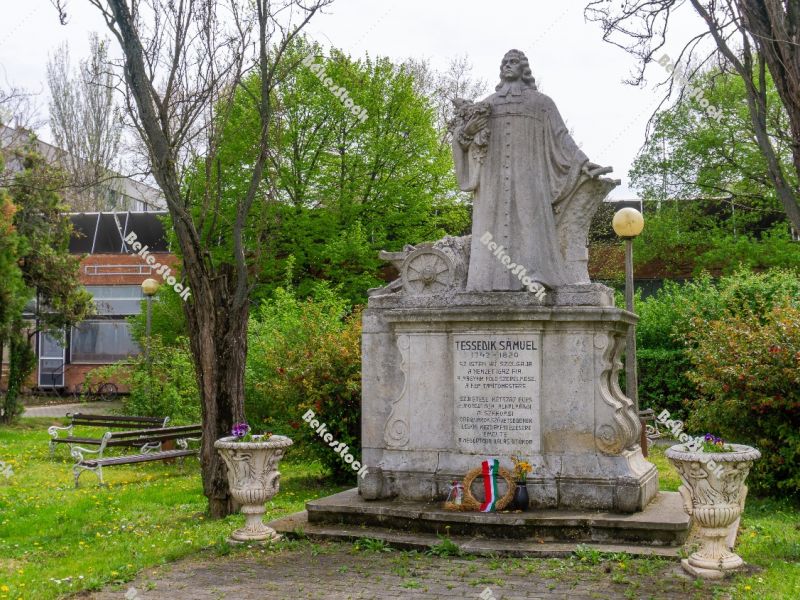 Statue of Tessedik (`Tessedik szobor`). Szarvas, Bekes County, H Statue of Tessedik (`Tessedik szobor`). Szarvas, Bekes County, H