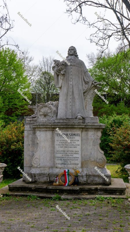 Statue of Tessedik (`Tessedik szobor`). Szarvas, Bekes County, H Statue of Tessedik (`Tessedik szobor`). Szarvas, Bekes County, H