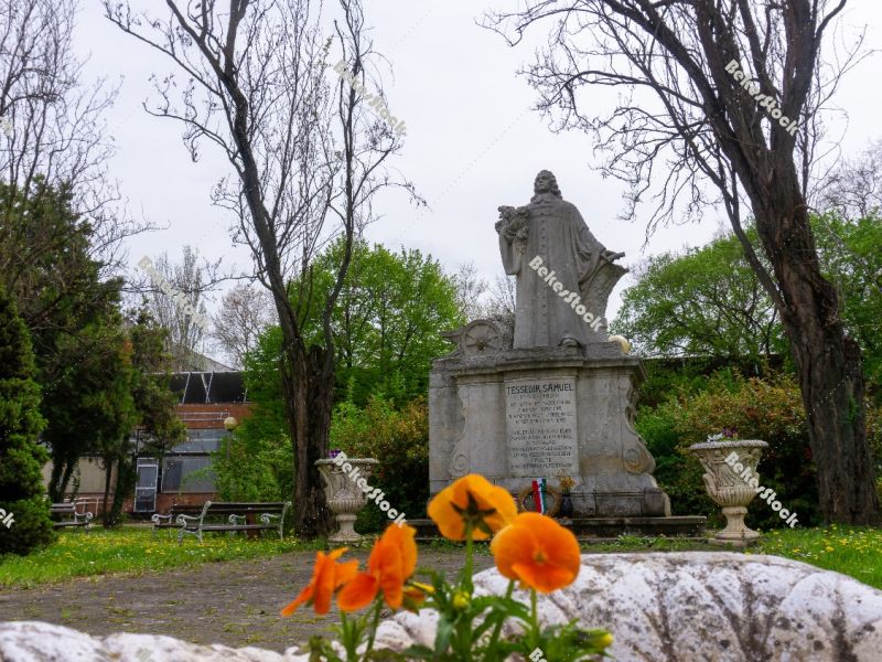 Statue of Tessedik (`Tessedik szobor`). Szarvas, Bekes County, H Statue of Tessedik (`Tessedik szobor`). Szarvas, Bekes County, H
