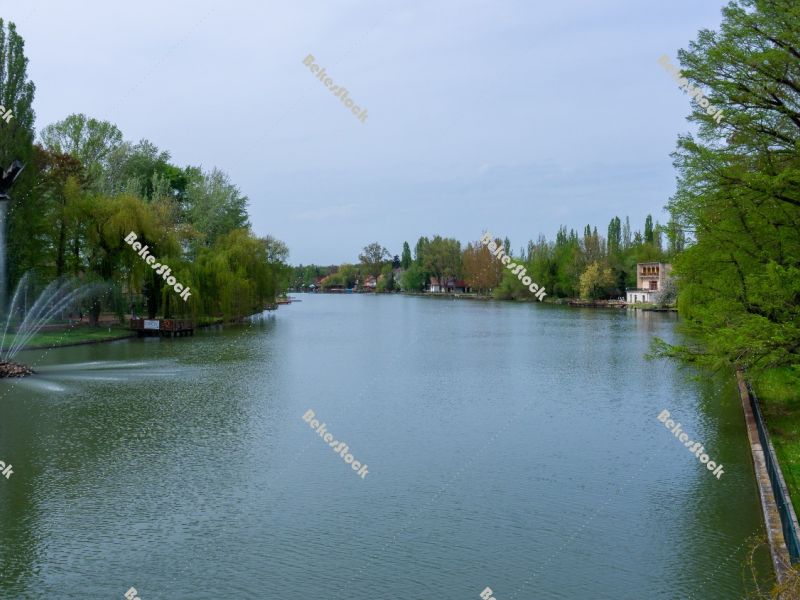 The Holt-Körös river (`Szarvasi-Holt-Körös`) in Szarvas, Bek The Holt-Körös river (`Szarvasi-Holt-Körös`) in Szarvas, Bek