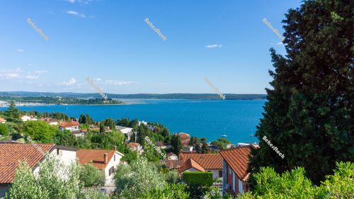 View from the balcony of Vila Toni, Portoroz, Piran, Obalno-kras View from the balcony of Vila Toni, Portoroz, Piran, Obalno-kras