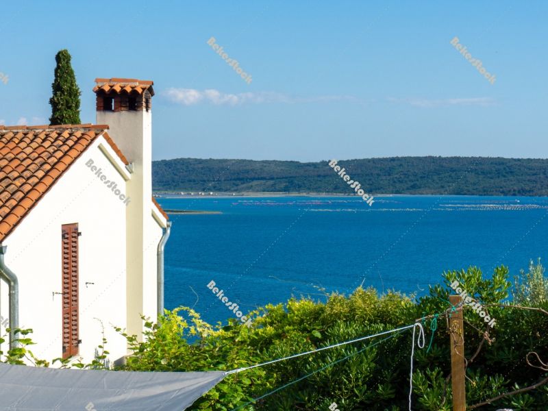 View from the mountain to the Adriatic Sea, Portoroz, Piran, Oba