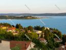 View from the terrace of Vila Toni at sunset, Portoroz, Piran, O