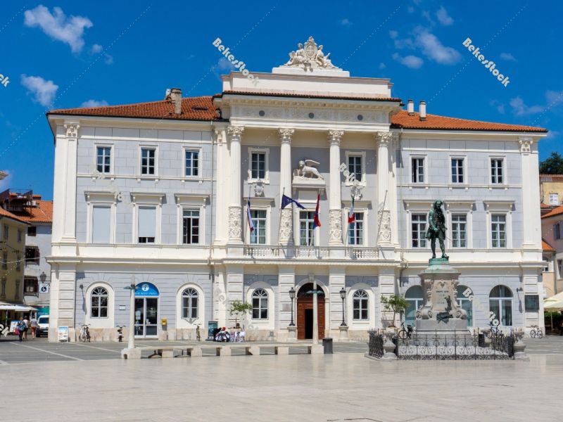 Piran Town Hall, 'Mestna hisa', Piran, Obalno-kraska, Slovenia,  Piran Town Hall, 'Mestna hisa', Piran, Obalno-kraska, Slovenia,