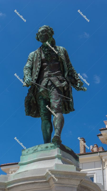 Tartini Monument, Piran, Obalno-kraska, Slovenia, June 2020 Tartini Monument, Piran, Obalno-kraska, Slovenia, June 2020