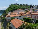 View of Piran Old Town from the tower of St. George's Cathedral,
