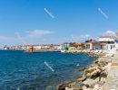Beach promenade in Piran. Portoroz, Piran, Obalno-kraska, Sloven