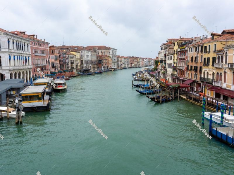 Grand Canal during the coronavirus crisis, Venice, Veneto, Italy Grand Canal during the coronavirus crisis, Venice, Veneto, Italy