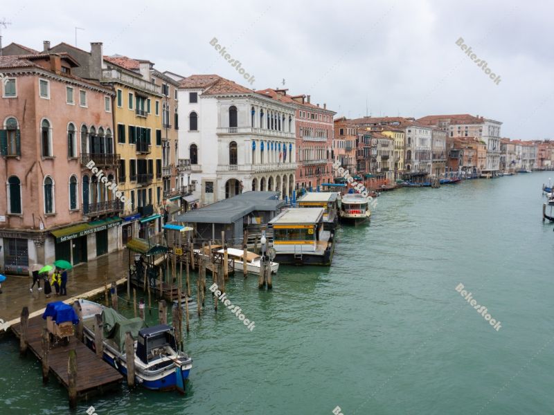 Grand Canal during the coronavirus crisis, Venice, Veneto, Italy Grand Canal during the coronavirus crisis, Venice, Veneto, Italy