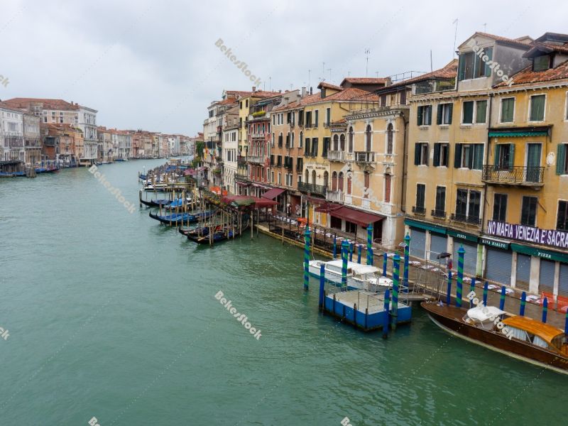 Grand Canal during the coronavirus crisis, Venice, Veneto, Italy Grand Canal during the coronavirus crisis, Venice, Veneto, Italy