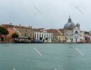 Giudecca photographed from the sea. Without tourists during the 