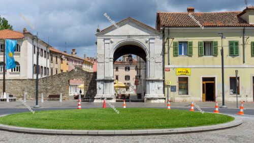 The Muda city gate (`Vrata Muda`). Koper, Slovenia, June 2020 The Muda city gate (`Vrata Muda`). Koper, Slovenia, June 2020