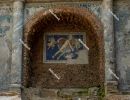 Fake cave, adorned with a mosaic in the Suburban Baths in Pompei