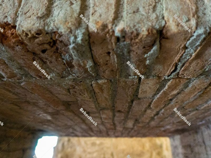 The door is a brick ceiling in the Suburban Baths in Pompeii. Po The door is a brick ceiling in the Suburban Baths in Pompeii. Po
