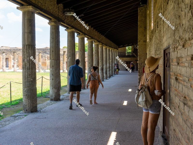 Cloister - QUADRIPORTICUS OF THE THEATRES OR GLADIATORS BARRACKS Cloister - QUADRIPORTICUS OF THE THEATRES OR GLADIATORS BARRACKS