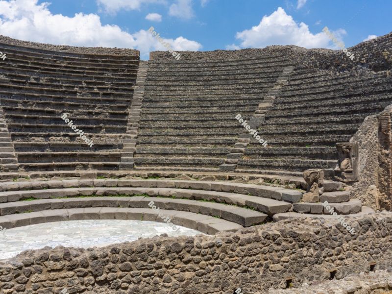 SMALL THEATRE – ODEON in Pompeii. Pompei, Campania, Italy, Jul SMALL THEATRE – ODEON in Pompeii. Pompei, Campania, Italy, Jul