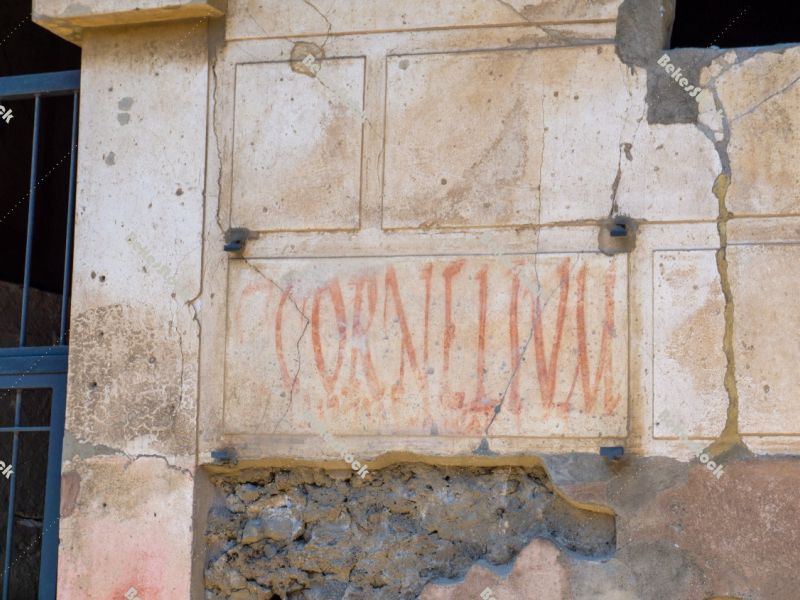Detail of a graffiti in Pompeii. Pompei, Campania, Italy, July 2 Detail of a graffiti in Pompeii. Pompei, Campania, Italy, July 2