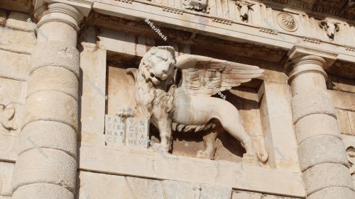 Lion of Venice, The Land Gate, Zadar, December 2019 Lion of Venice, The Land Gate, Zadar, December 2019