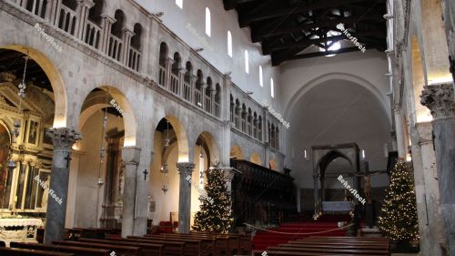 Interior of the Cathedral of St. Anastasia ('Sveta Stošija'), Zadar, Croatia, December 2019 Interior of the Cathedral of St. Anastasia ('Sveta Stošija'), Zadar, Croatia, December 2019