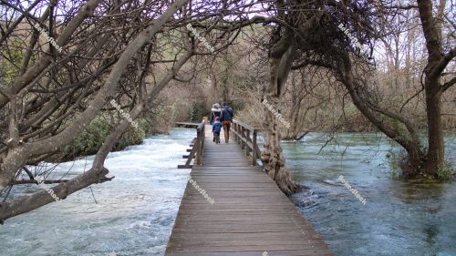 Walkway at`Skradinski Buk` Waterfall - Krka National Park, Lozovac, Croatia, December 2019 Walkway at`Skradinski Buk` Waterfall - Krka National Park, Lozovac, Croatia, December 2019