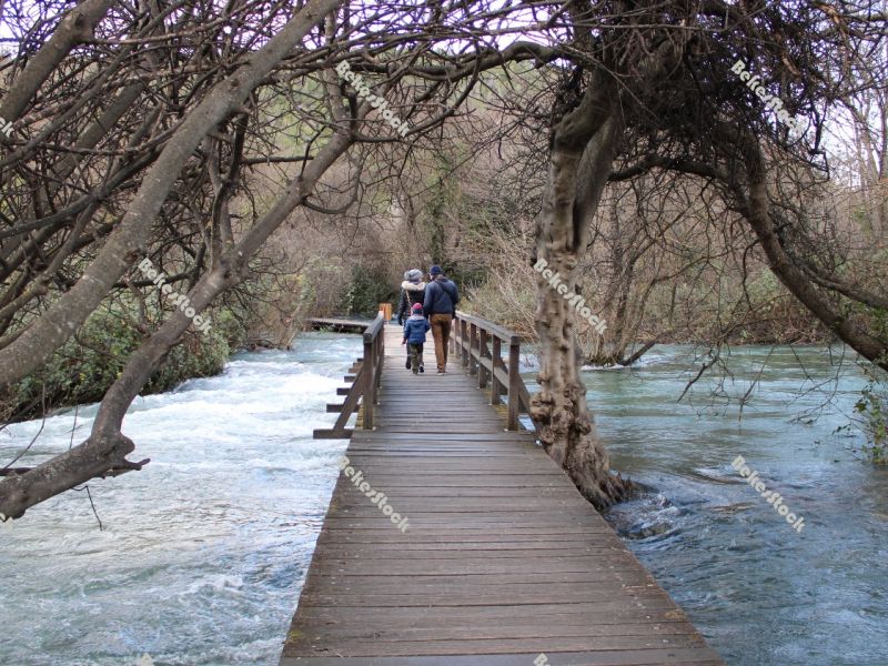 Walkway at`Skradinski Buk` Waterfall - Krka National Park, Lozovac, Croatia, December 2019 Walkway at`Skradinski Buk` Waterfall - Krka National Park, Lozovac, Croatia, December 2019