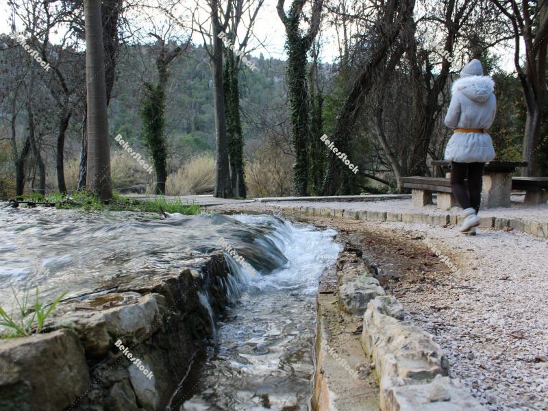 Walkway at`Skradinski Buk` Waterfall - Krka National Park, Lozovac, Croatia, December 2019 Walkway at`Skradinski Buk` Waterfall - Krka National Park, Lozovac, Croatia, December 2019
