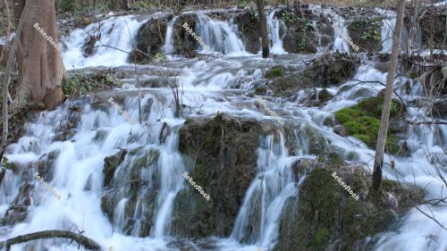 Rushing water `Skradinski Buk` waterfall - Krka National Park, Lozovac, Croatia, december 2019 Rushing water `Skradinski Buk` waterfall - Krka National Park, Lozovac, Croatia, december 2019