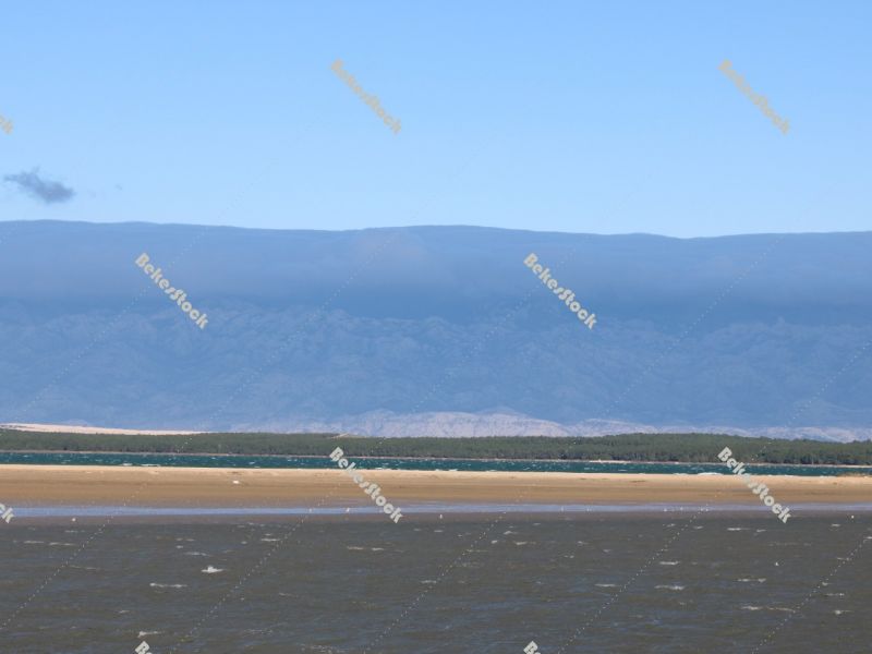 Dark clouds over the mountains - Nin, Croatia, December 2019 Dark clouds over the mountains - Nin, Croatia, December 2019