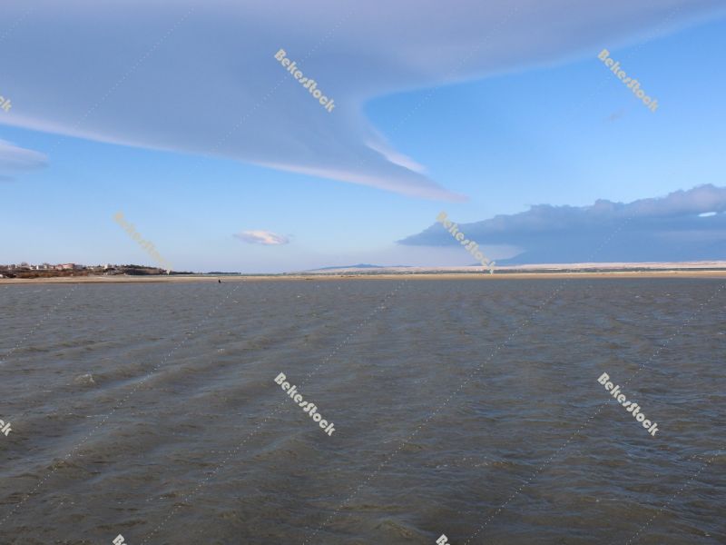 Dark clouds over the mountains - Nin, Croatia, December 2019 Dark clouds over the mountains - Nin, Croatia, December 2019