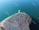 Small peninsula at Pag Bridge - Pag, Croatia, January 2020