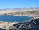 Pag city from on high - Croatia, December 2019