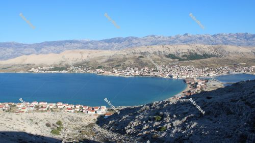 Pag city from on high - Croatia, December 2019 Pag city from on high - Croatia, December 2019
